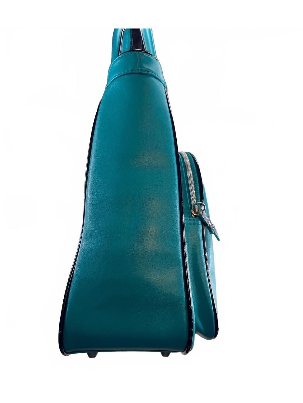 NWT Vintage Y2K Betseyville Betsey Johnson Teal Air Travel Tote Bag - Picture 5 of 9